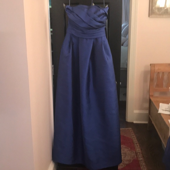 Pronovias Dresses & Skirts - Beautiful strapless long wedding blue dress!